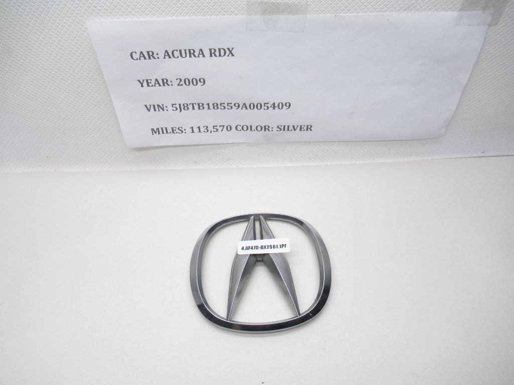 07-12 Acura RDX Front Grille Chrome Emblem Badge 75700-SEC-A002 OEM