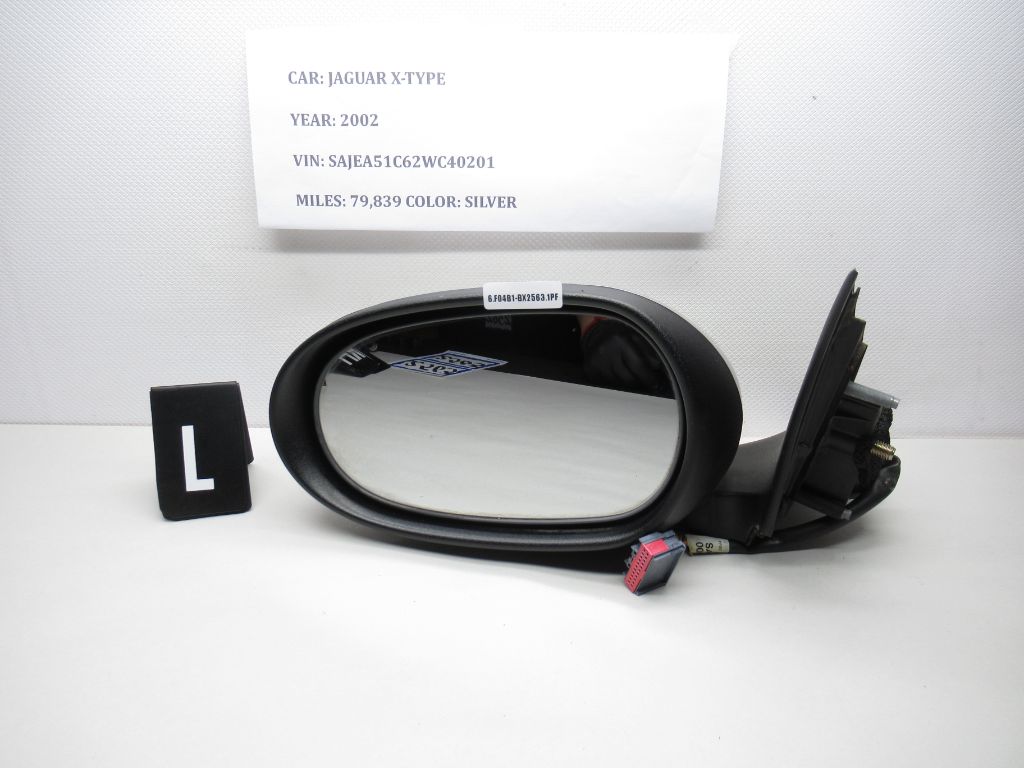 02-08 Jaguar X-Type Exterior Front Left Door Rear View Mirror E11015712 OEM