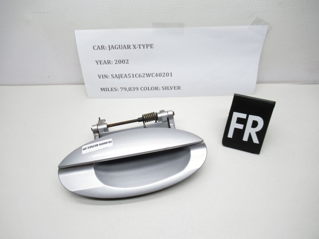 02-08 Jaguar X-Type Front Right Side Exterior Door Handle 1X4322604AEW OEM