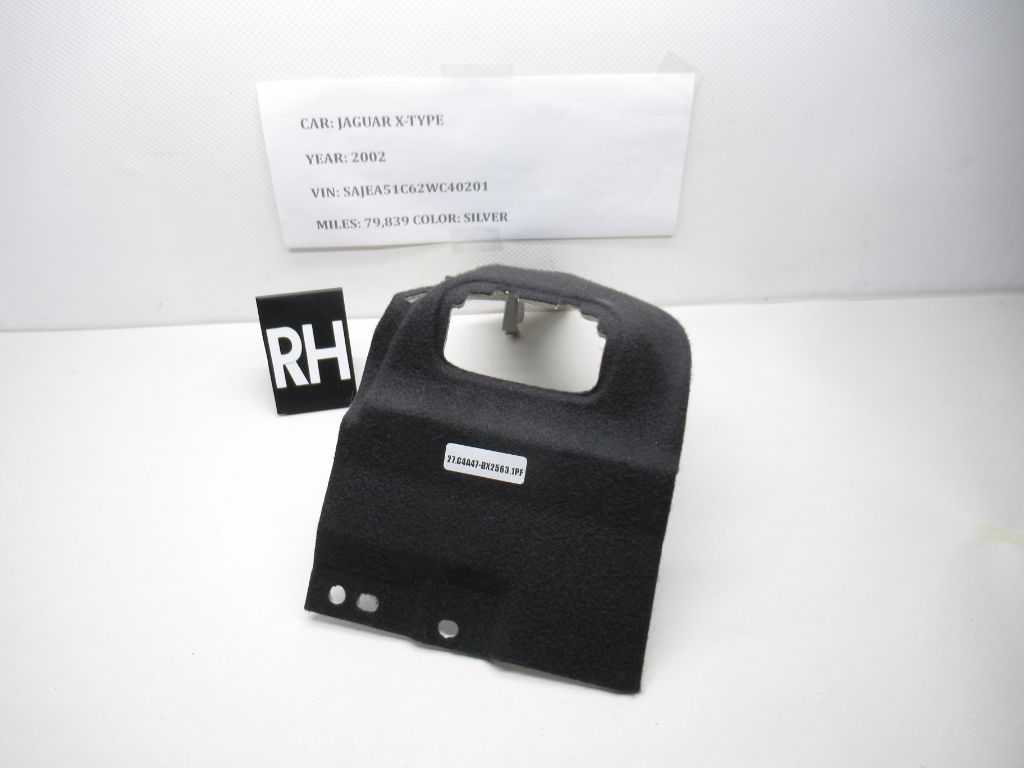 02 - 08 Jaguar X-Type Rear Right Side Carpet Seat Belt Cover Trim 186290 OEM