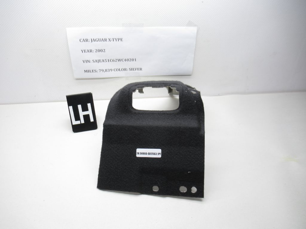 02 - 08 Jaguar X-Type Rear Left Side Carpet Seat Belt Cover Trim 186289 OEM