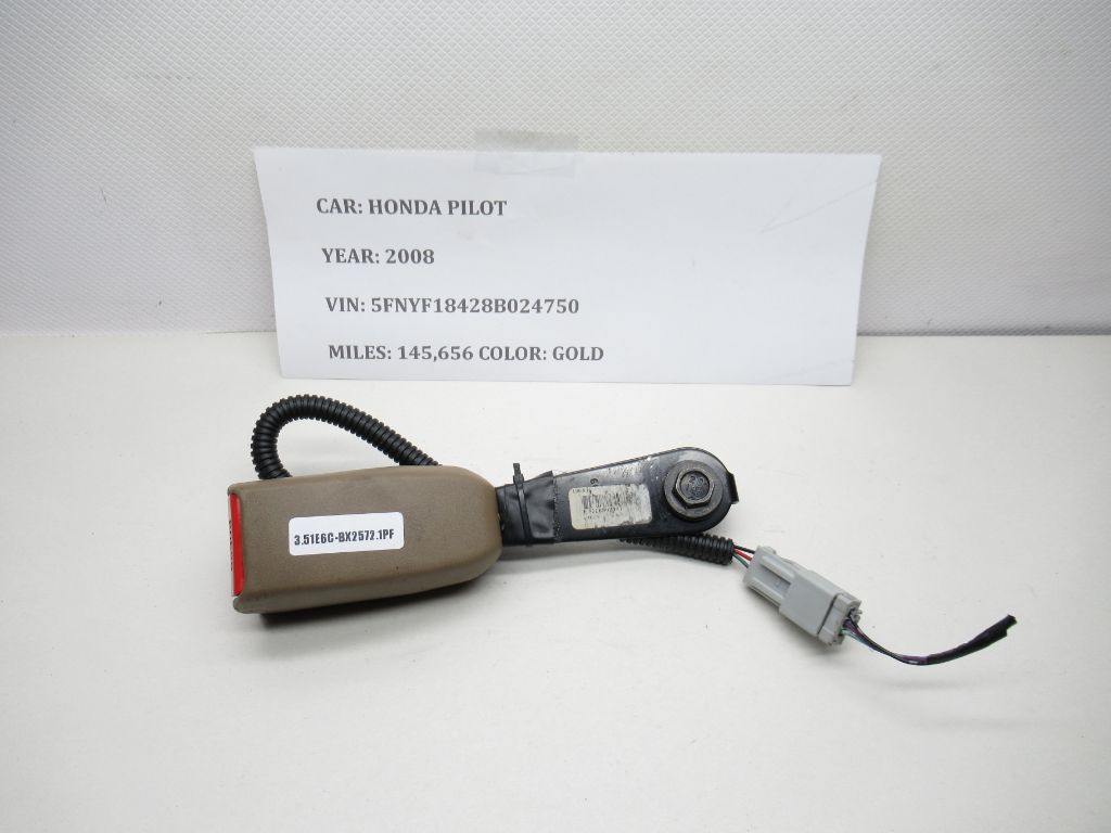 06-08 HONDA PILOT FRONT SEAT BELT BUCKLE LATCH RECEIVER OEM