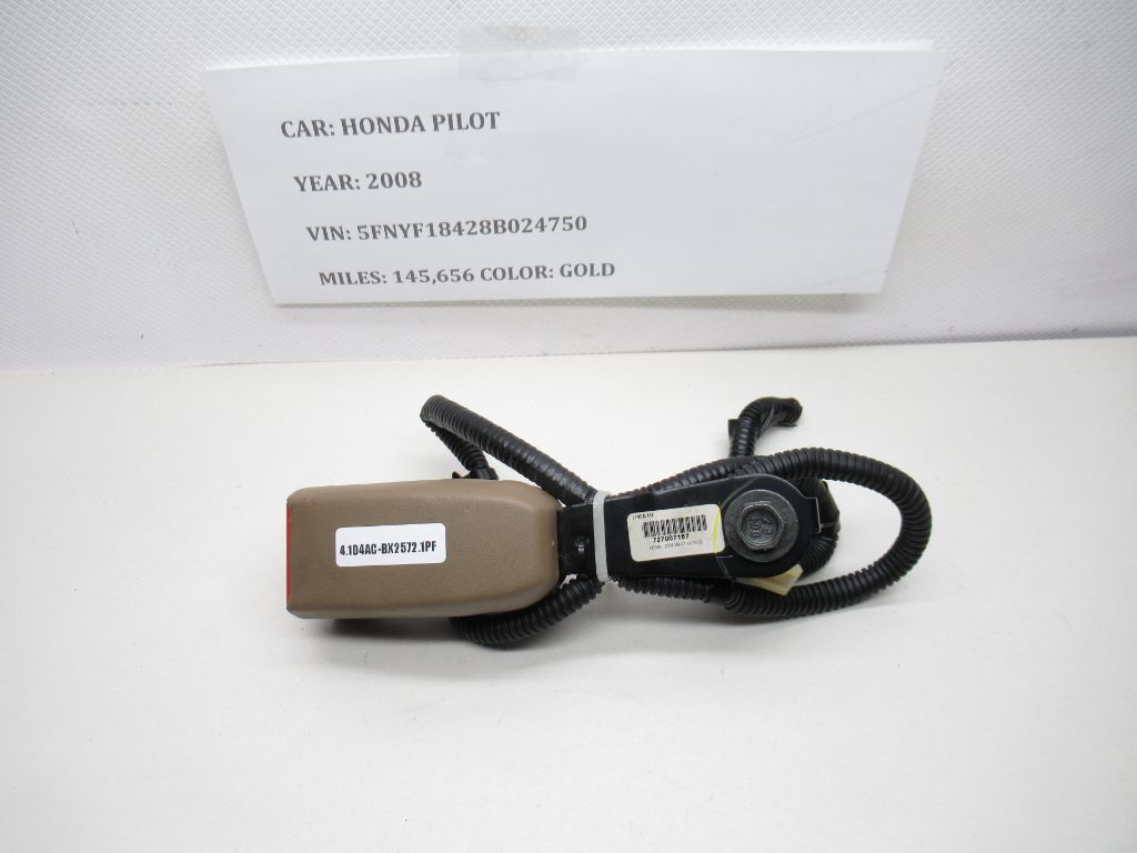 06-08 HONDA PILOT FRONT SEAT BELT BUCKLE LATCH RECEIVER OEM