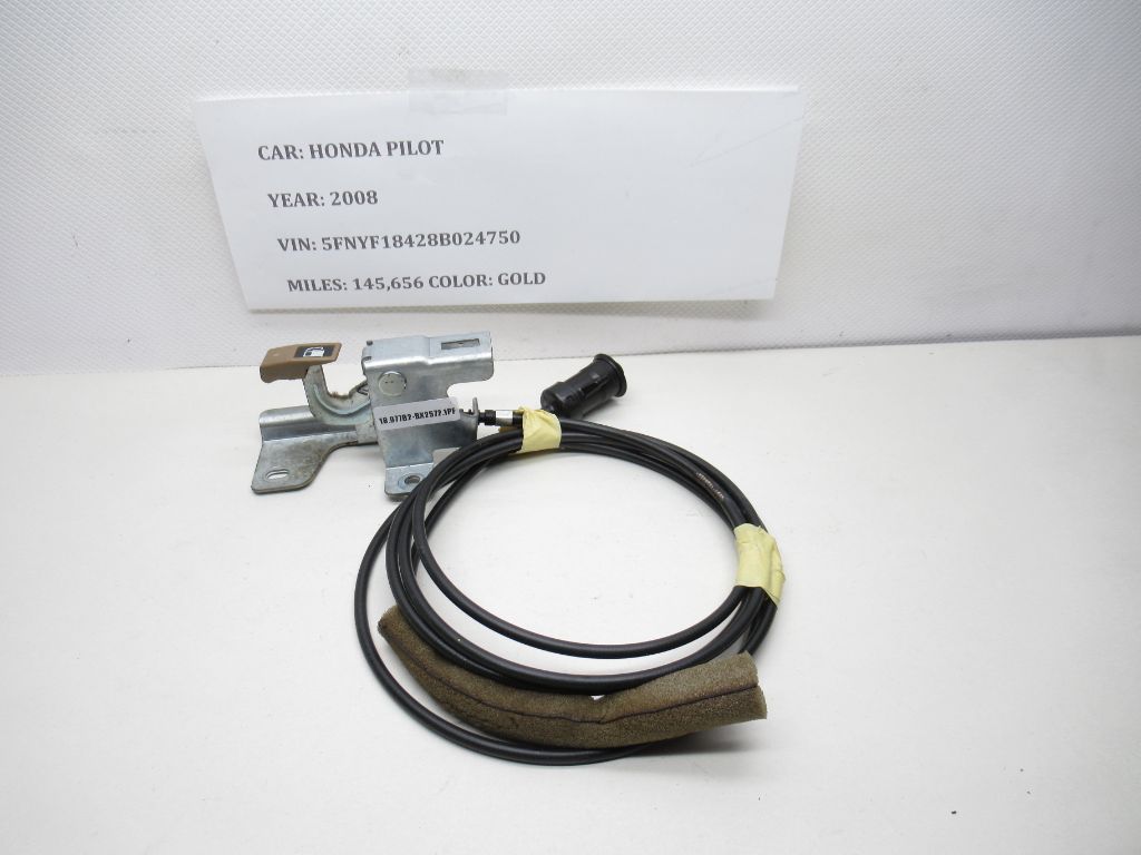 2003-2008 HONDA PILOT VP FUEL FILLER DOOR RELEASE HANDLE W/CABLE OEM