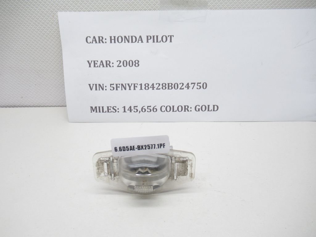 2006-2008 Honda Pilot Odyssey Trunk License Plate Light Lamp OEM