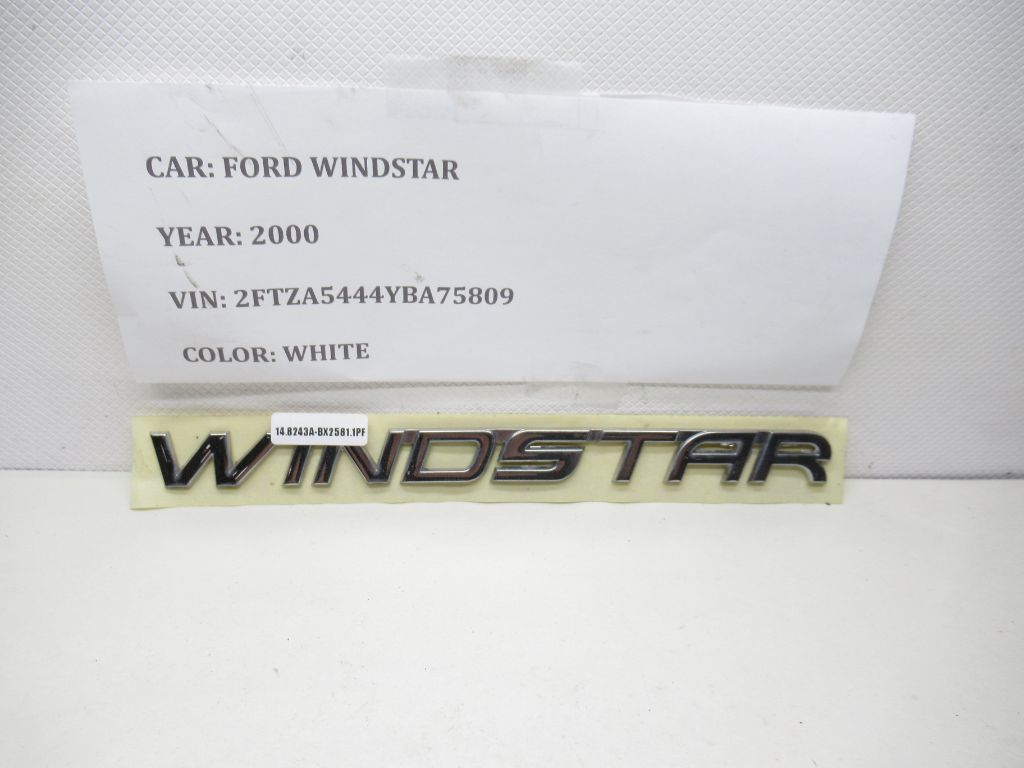 1999-2003 Ford Windstar Liftgate Rear Nameplate Badge Emblem XF2Z-1642528-AA OEM