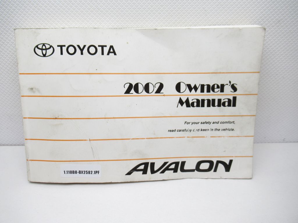 2002 Toyota Avalon Owners Manual OEM