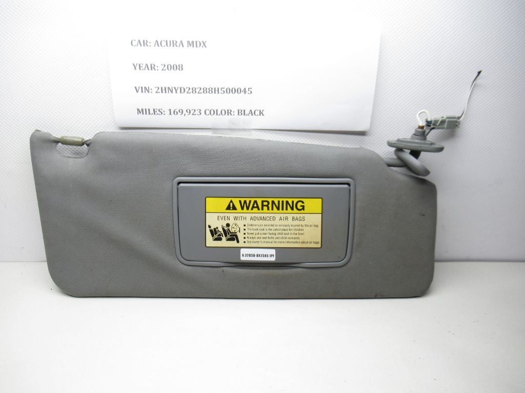 2007-2013 Acura MDX Right Side Sun Visor 83230-STX-A01ZA OEM