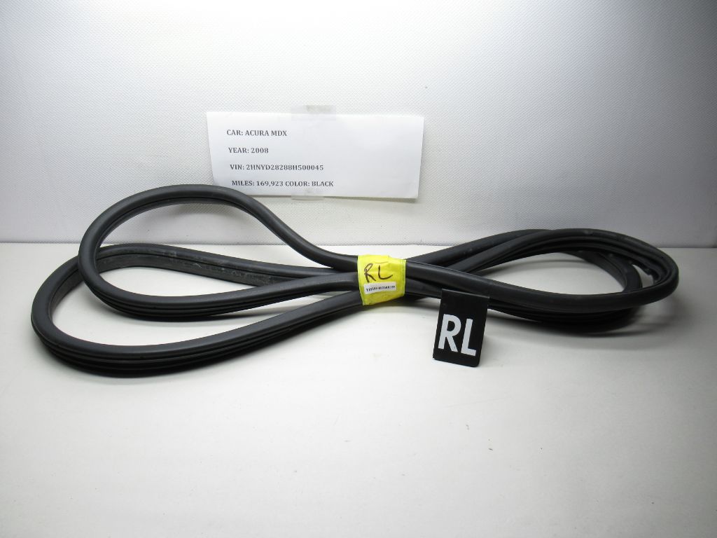 2007-2013 Acura MDX Rear Left Door Body Weatherstrip Seal 72855-STX-A01ZB OEM