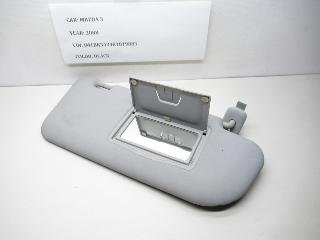 2004-2009 Mazda 3 Right Side Sun Visor W/ Mirror OEM