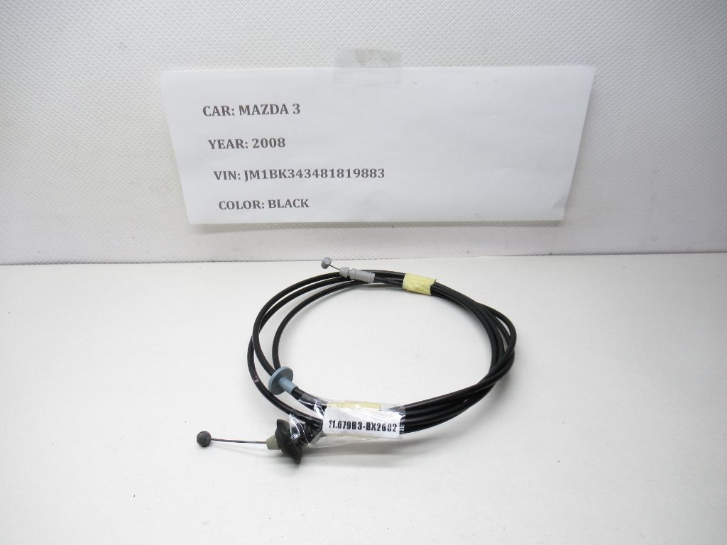 2004 - 2009 Mazda 3 Hood Latch Lock Release Cable BP4K-56-720C OEM