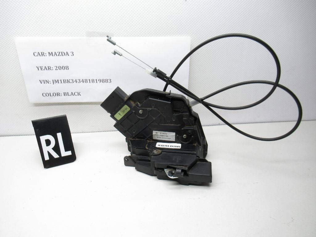 2007-2009 Mazda 3 Rear Left Door Latch Lock Actuator Power BP4K73 OEM