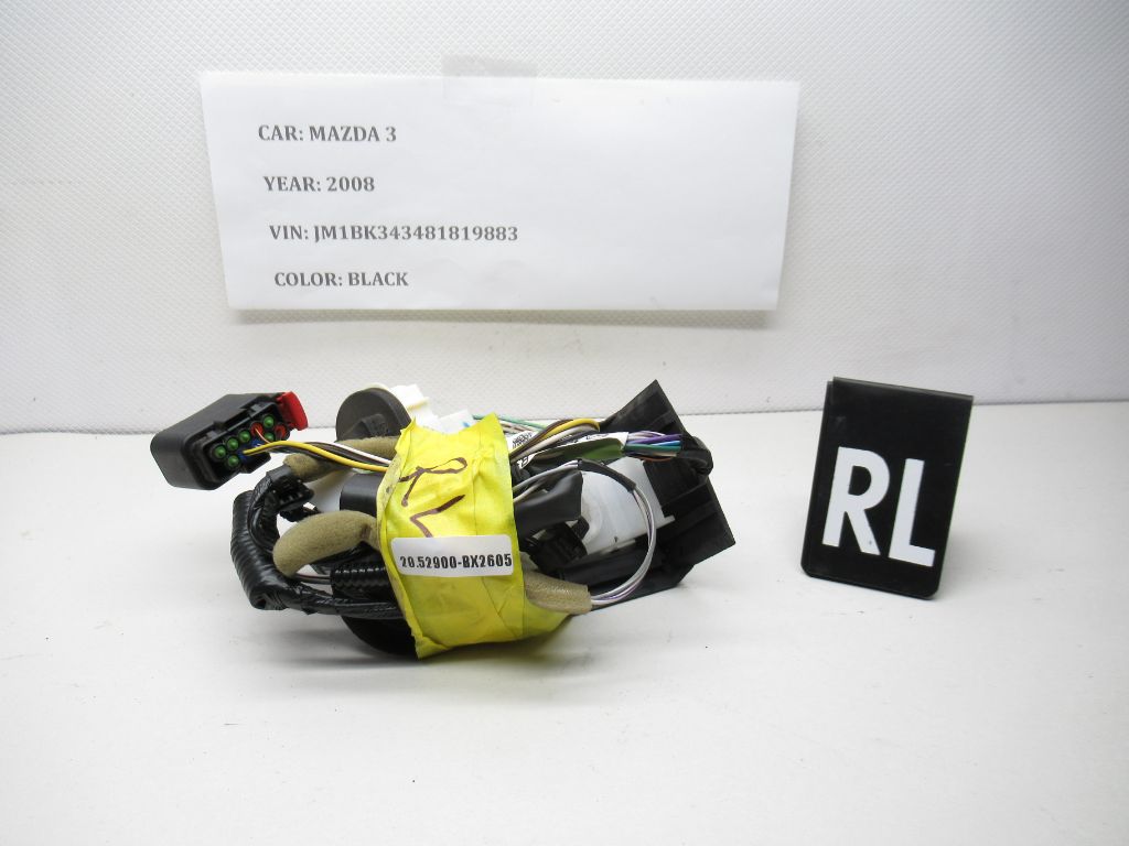 2007-2009 Mazda 3 Rear Left Door Harness Wiring Wire Cable B32H-67-210C OEM