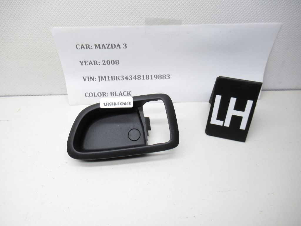 2004-2009 Mazda 3 Rear Left Side Inside Door Handle Cover Bezel Trim OEM