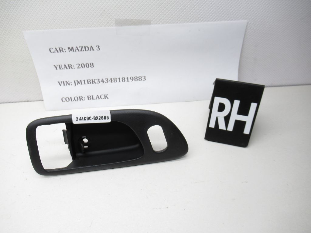 2004-2009 Mazda 3 Front Right Passenger Inner Door Handle Bezel OEM