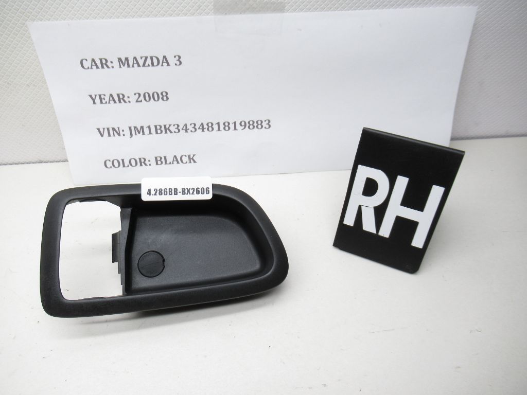 2004-2009 Mazda 3 Rear Right Side Interior Inner Door Handle Cover Bezel OEM