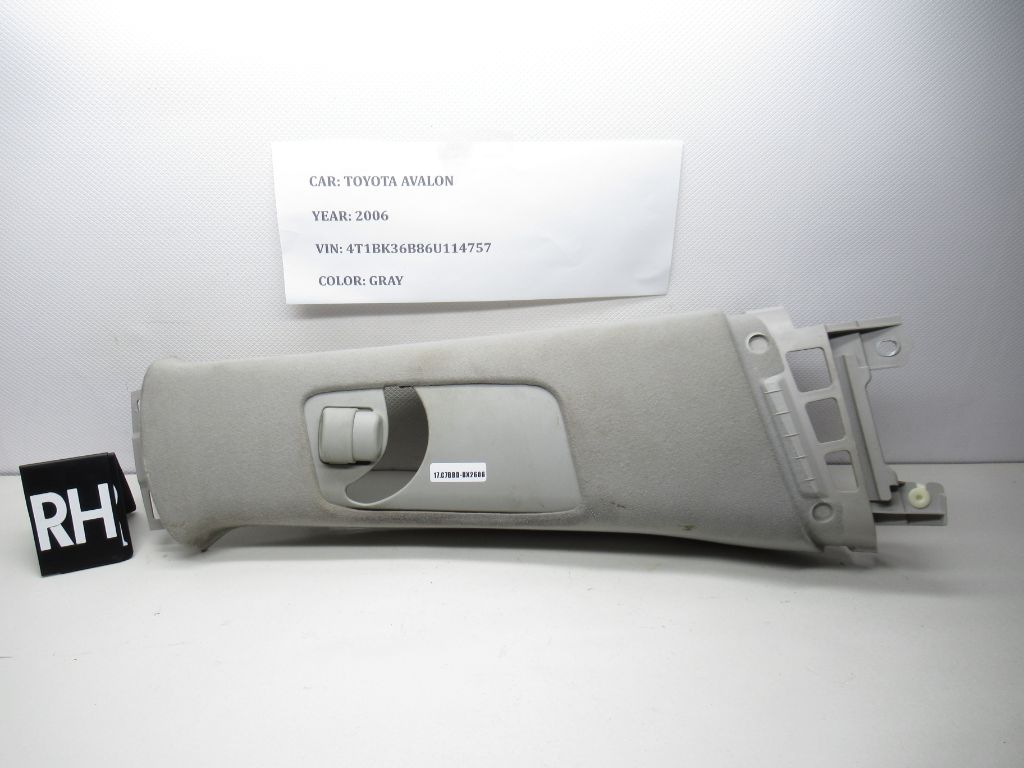 2006-2012 TOYOTA AVALON RIGHT B PILLAR TRIM PANEL 62410-AC080  73135-AC010 OEM