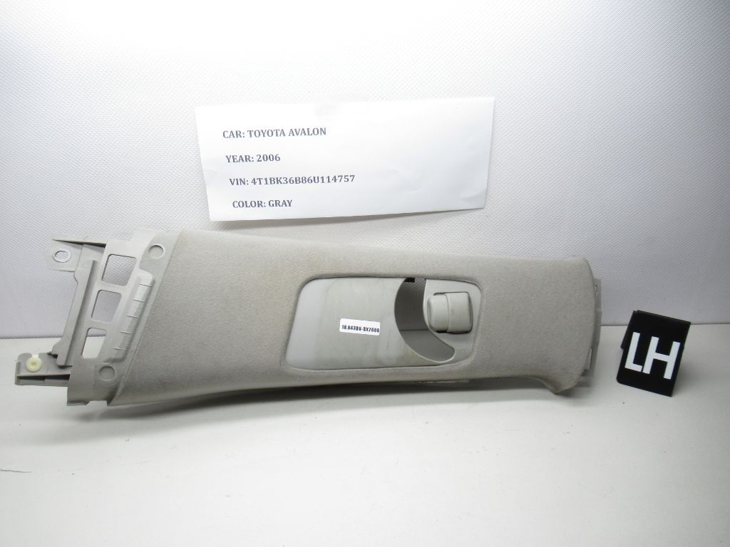 2006-2012 TOYOTA AVALON LEFT B PILLAR TRIM PANEL 62410-AC080  73136-AC010 OEM