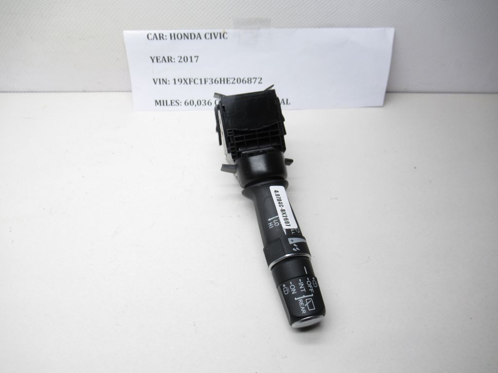 2013-2019 Honda Civic Column Windshield Wiper Switch 35256-TV0-S61 OEM