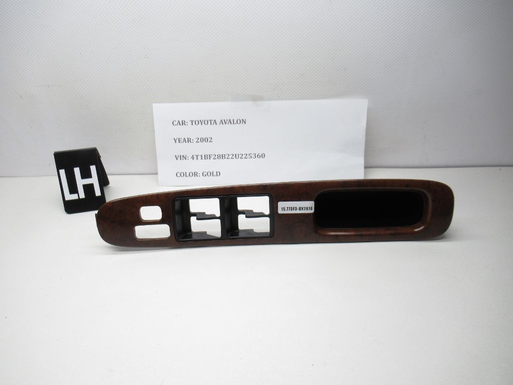 00-04 Toyota Avalon Left Hand Door Master Window Switch Bezel 74232-AC060 OEM