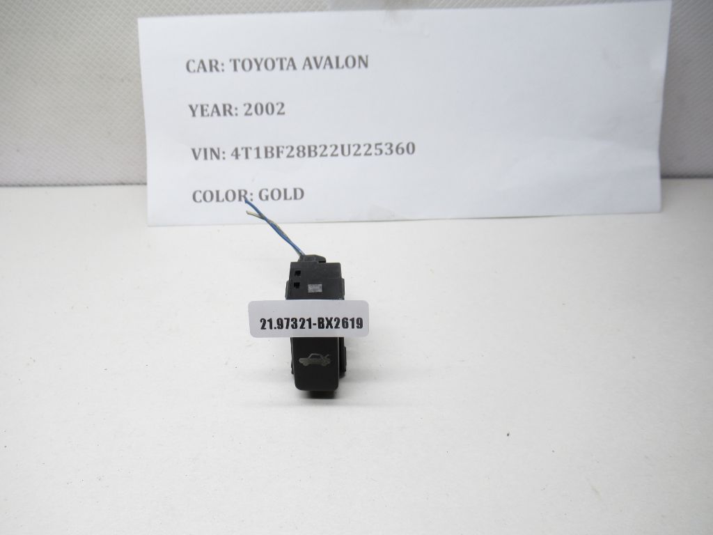 2000-2004 Toyota Avalon Dash Tailgate Trunk Open Release Button 84840-07011 OEM