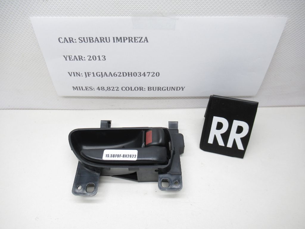 2012-2016 Subaru Impreza Rear Right Interior Door Handle 61051FJ022VH OEM