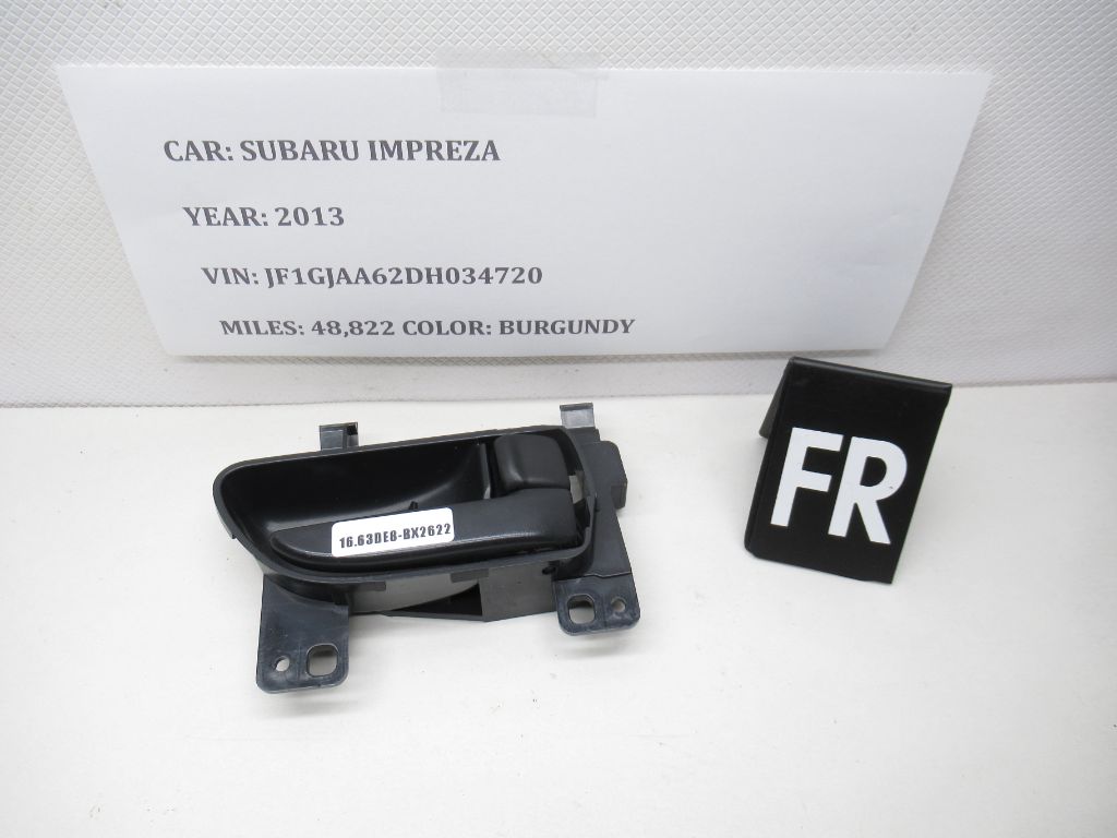 2012-2016  Subaru Impreza Front Right Interior Door Handle  61051FJ022VH OEM