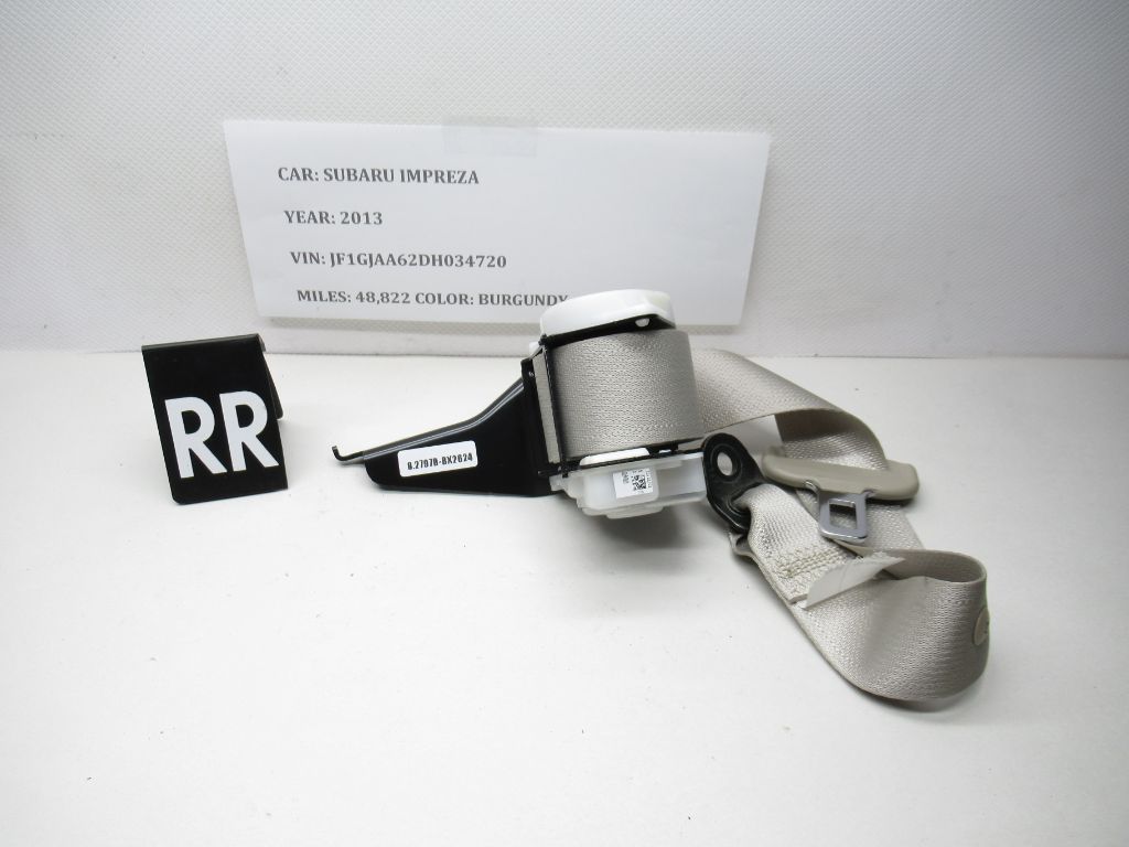 2012-2016 Subaru Impreza Rear Right Side Seat Belt 0540169 OEM