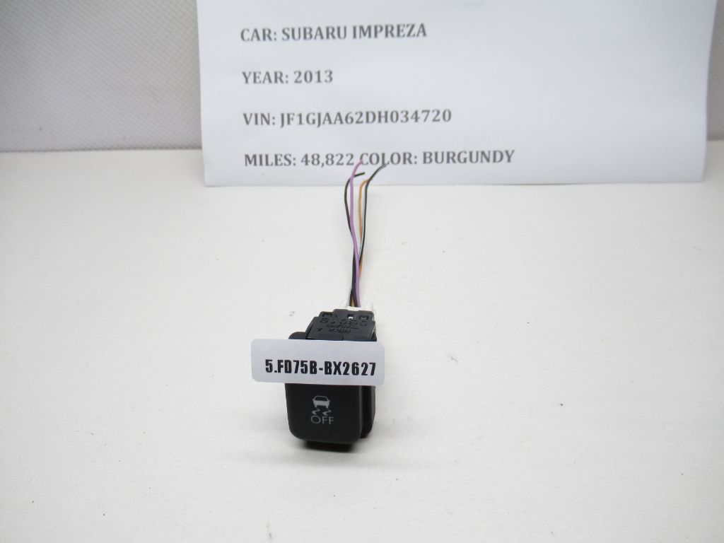 2013-2016 SUBARU IMPREZA Traction Control Switch  06019 OEM