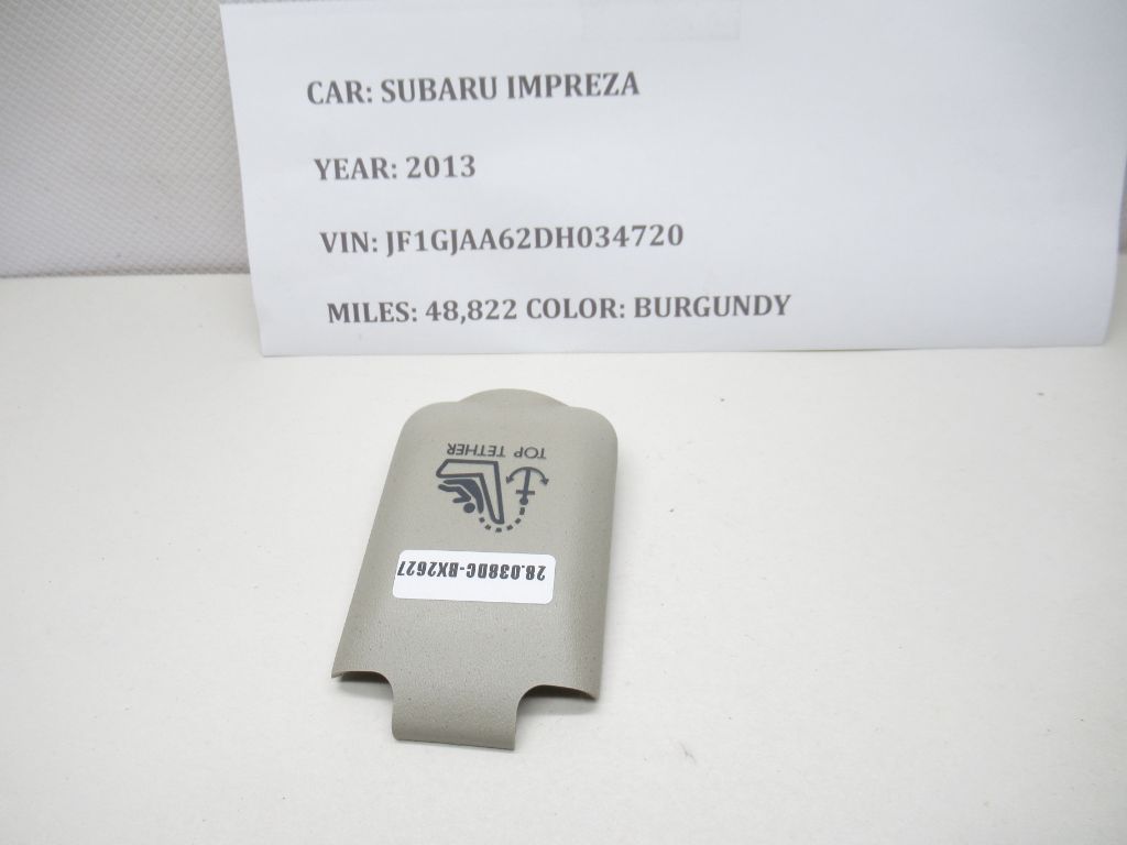 2013-2014 Subaru Impreza Top Tether Cargo Deck Trim Cover OEM