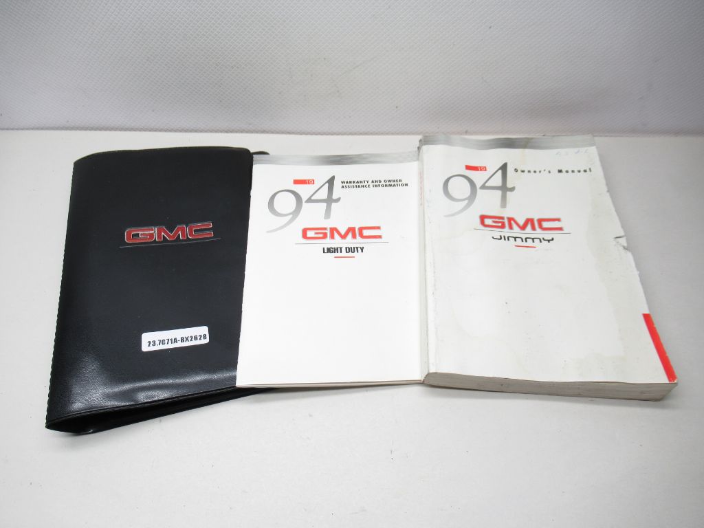 1992-1994 GMC Safari Owners Manual OEM