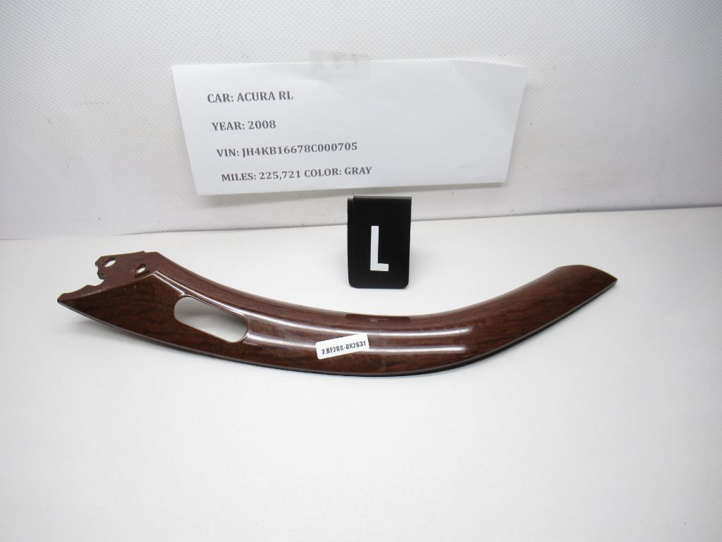 2006 - 2008 Acura RL Front Left Door Panel Garnish Woodgrain 14210N5-SJA-J50 OEM