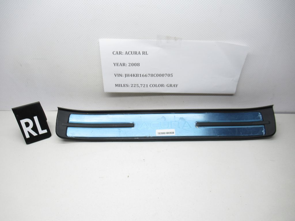 2005-2012 Acura RL Rear left Door Step Scuff Sill Plate Trim 84262-SJA OEM