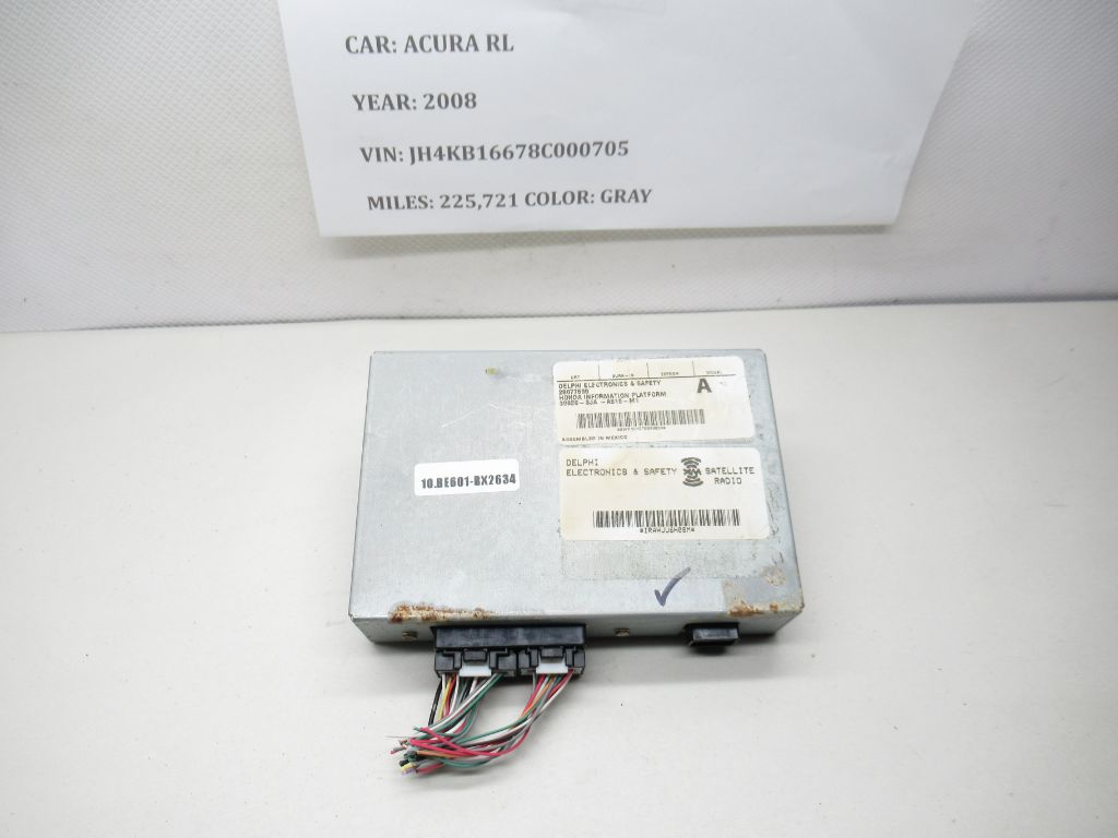 05-12 Acura RL Satellite Radio Reciever Control Module 39820-SJA-A510-M1 OEM