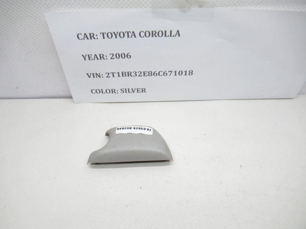 03-08 Toyota Corolla Front Right Seat Belt Mounting Bolt Cover Trim 56450B OEM