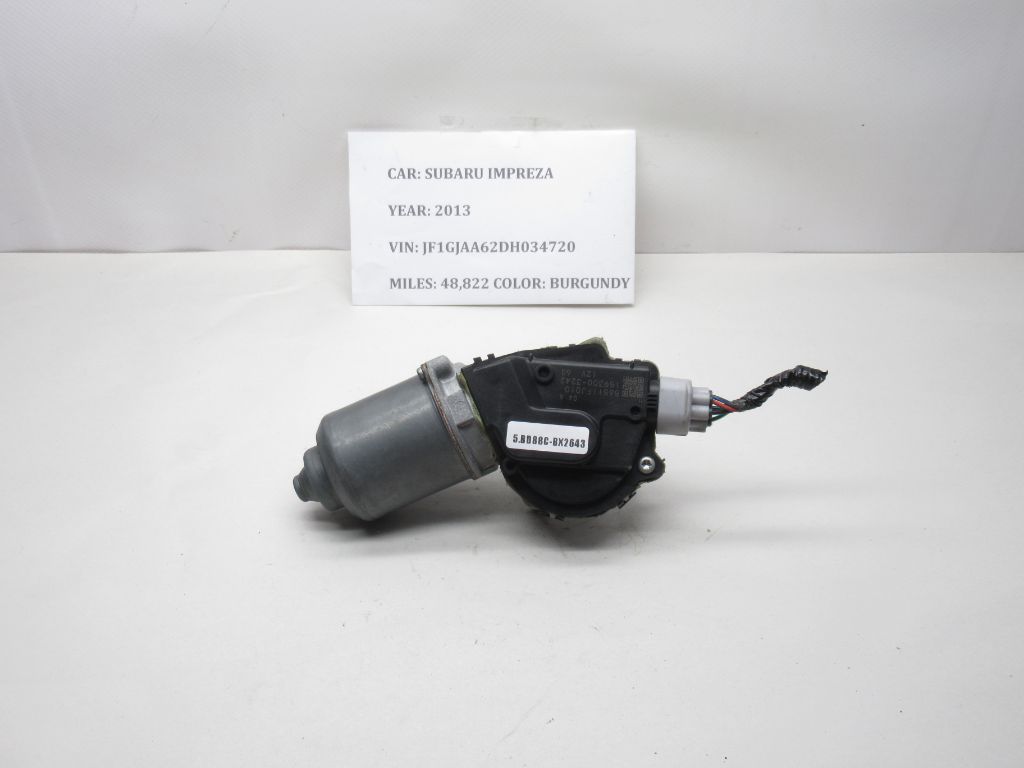 2012-2016 Subaru Impreza Wiper Motor 86511FJ010 OEM