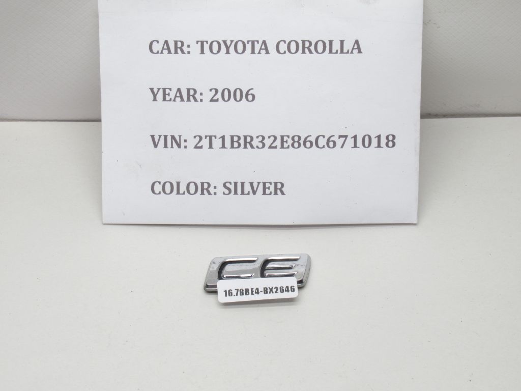 2003-2008 Toyota Corolla CE Emblem Logo Letters Badge 754441A780 OEM