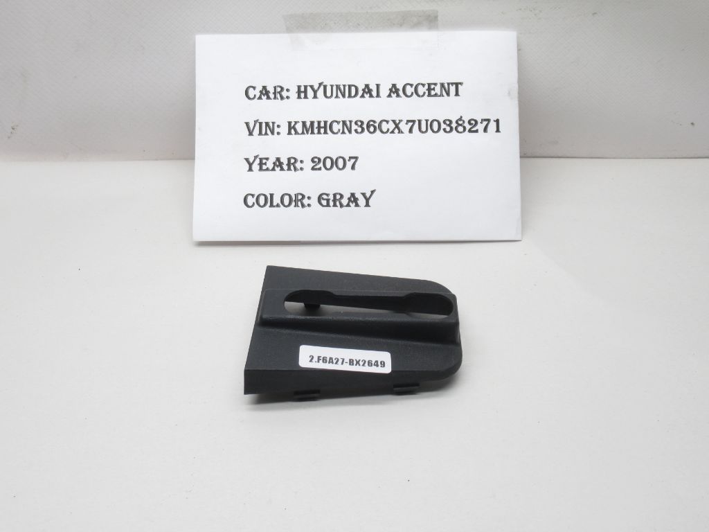 07-10 Hyundai Accent Rear Right Side Luggage Cover Trim Bezel 85742-1E500 OEM