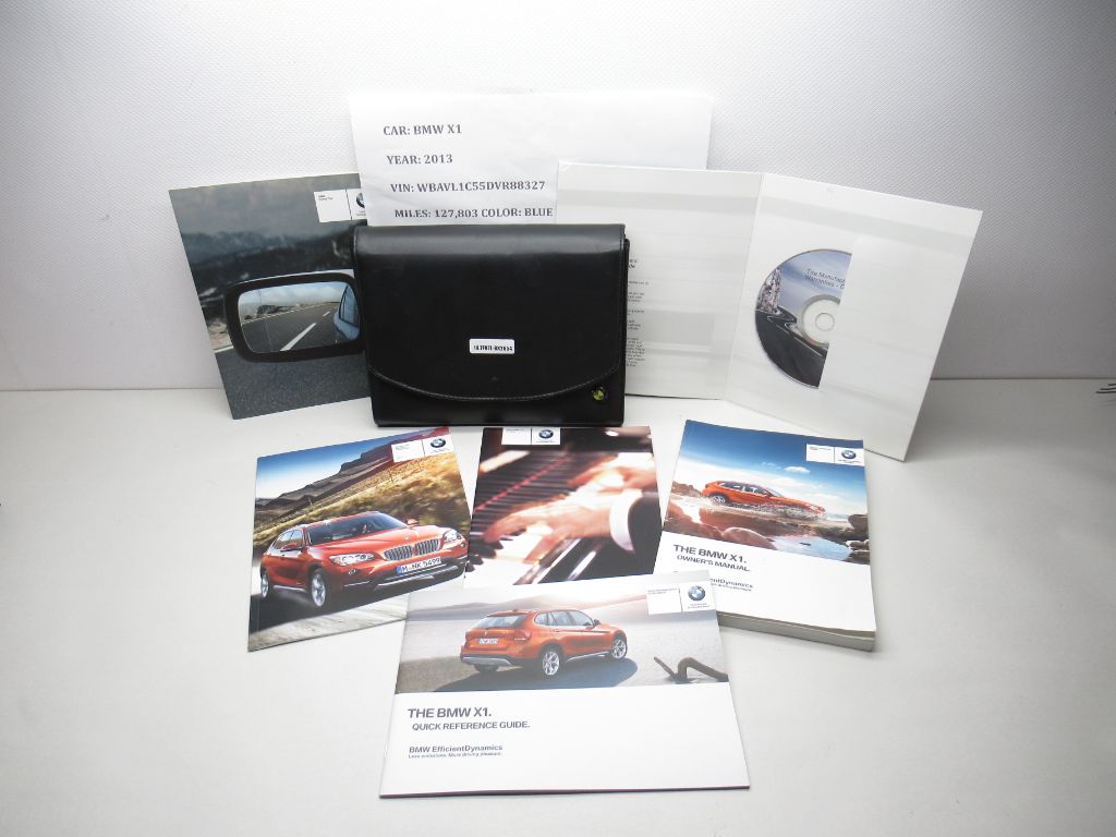 2013-2015 BMW X1 Owners Manual Quick Reference Guide Book Set OEM