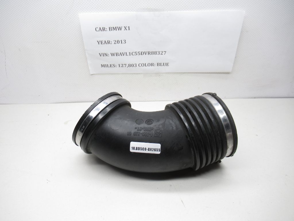 13-15 BMW X1  Air Intake Cleaner Hose Tube Duct 1-300-338 01 OEM