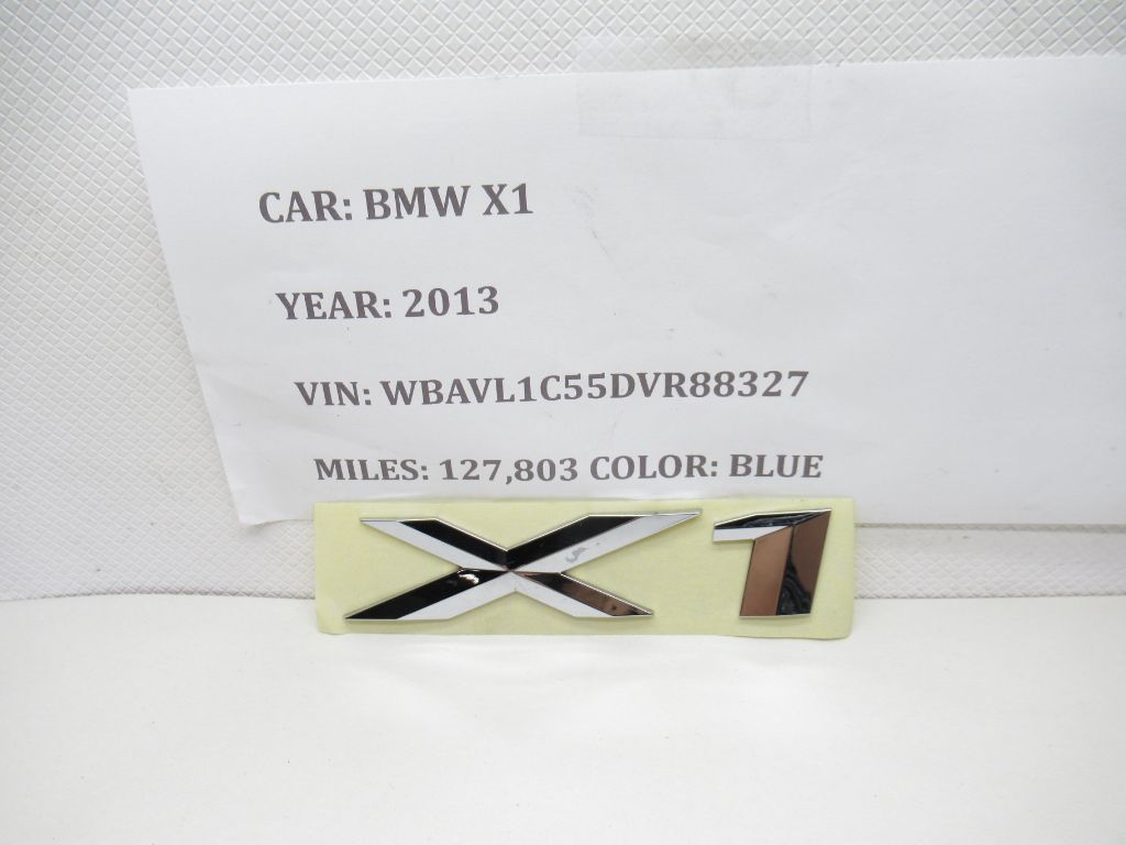 2013-2015 BMW X1 Trunk Emblem Badge Logo Letters Number OEM