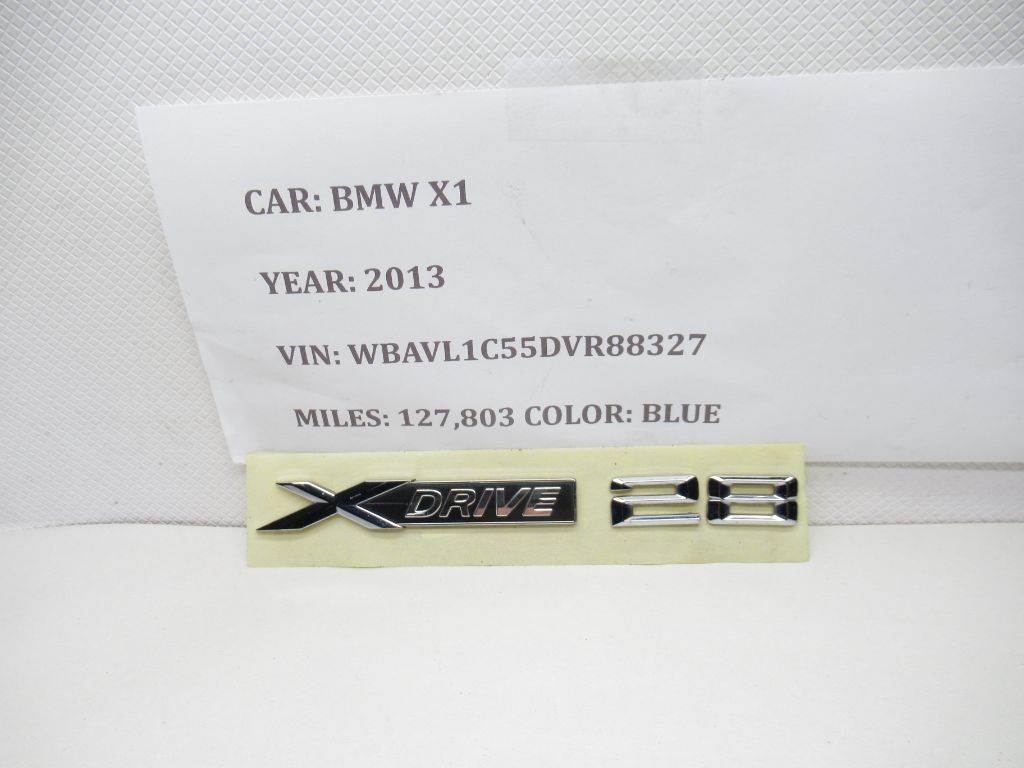 2013 - 2015 BMW X1 XDrive 28 Emblem Logo Symbol Letters Badge OEM