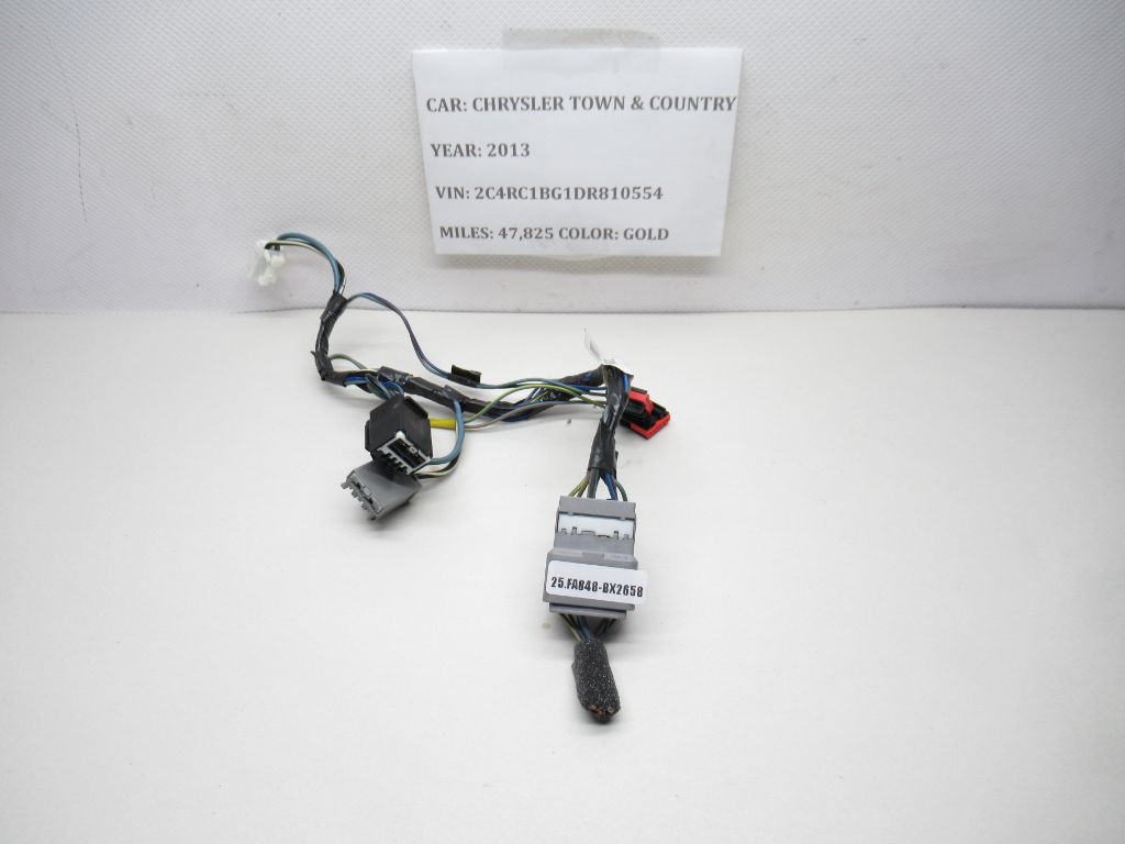 2012 - 2014 Chrysler Town & Country Heater Core Wiring Harness W6872001