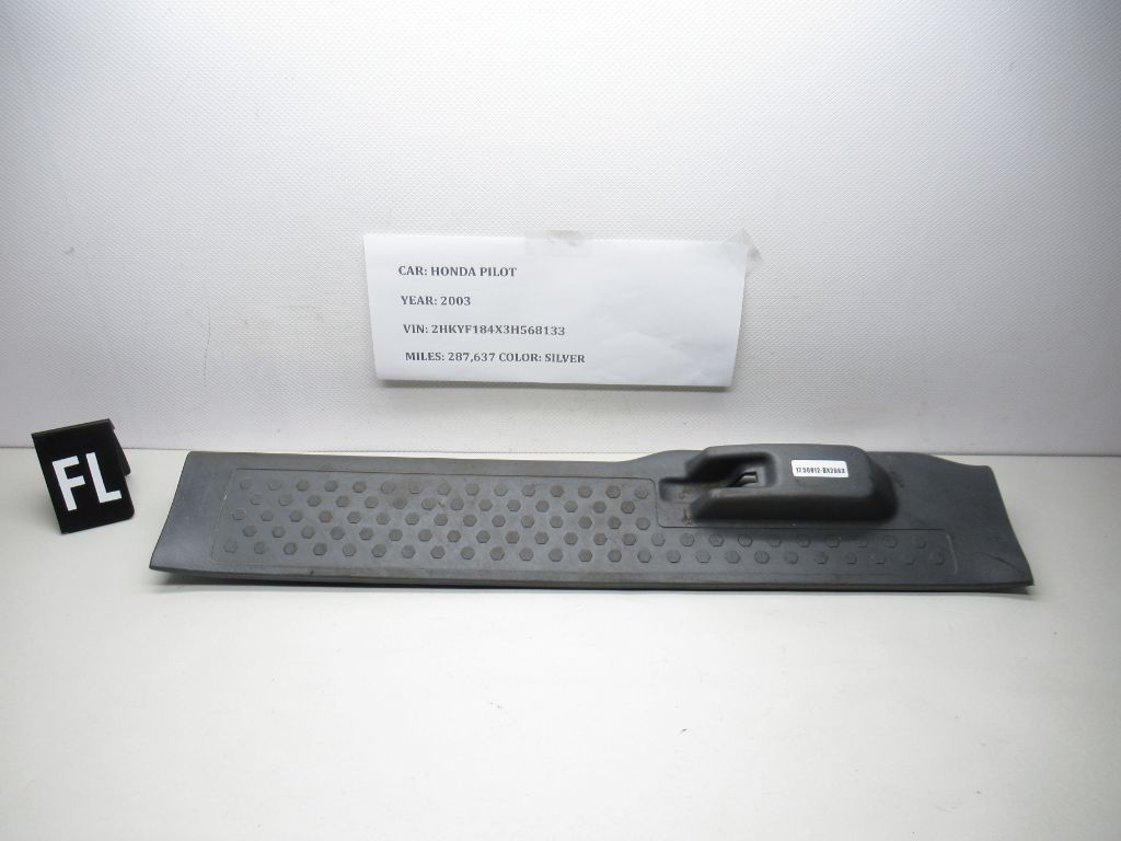 03-08 Honda Pilot FL Door Sill Scuff Step Plater Trim Panel 84251-S9V-A01ZB OEM