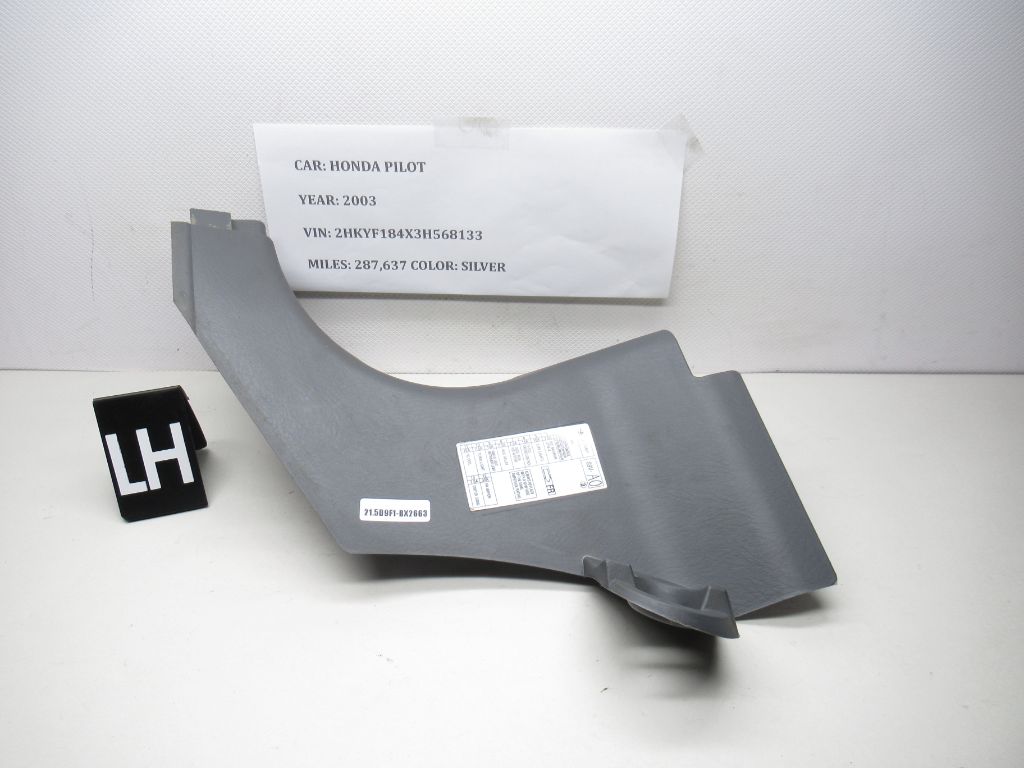 03-08 Honda Pilot LH Cow/Dash Side Kick Trim Panel 83161-S9V OEM