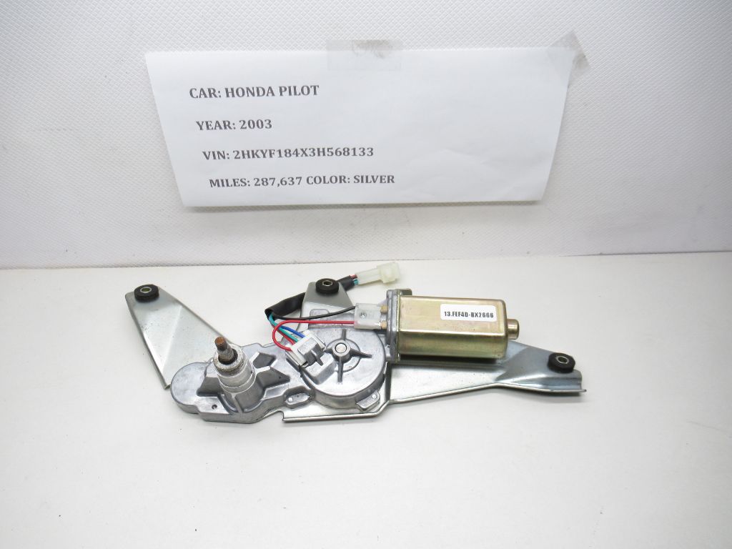 03-08 Honda Pilot Rear Windshield Wiper Motor 76700S9VA02 OEM