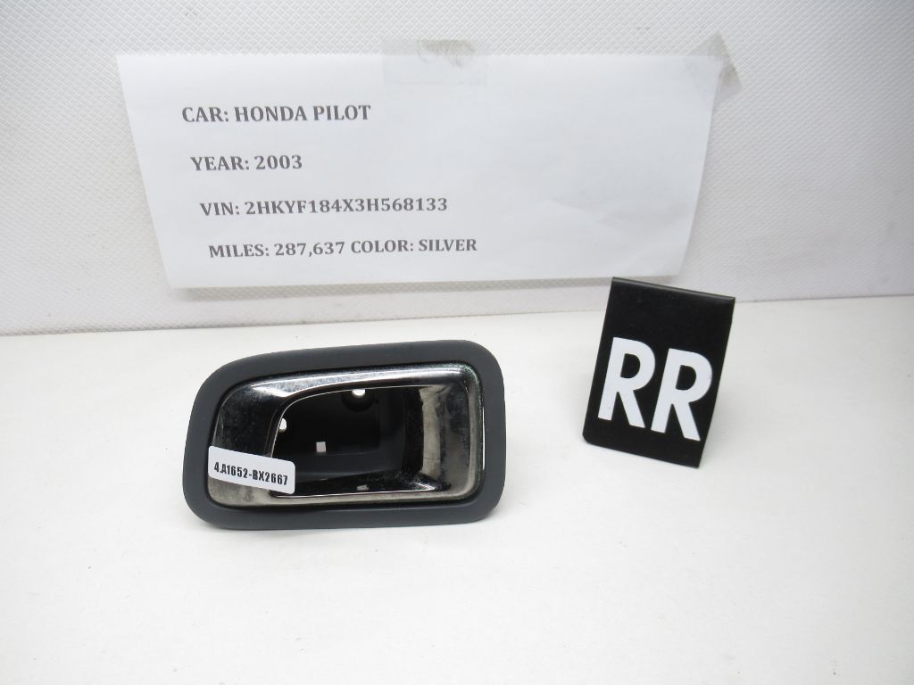 03-05 Honda Pilot Right Rear Interior Door Handle 72620-S9V-A01ZB OEM