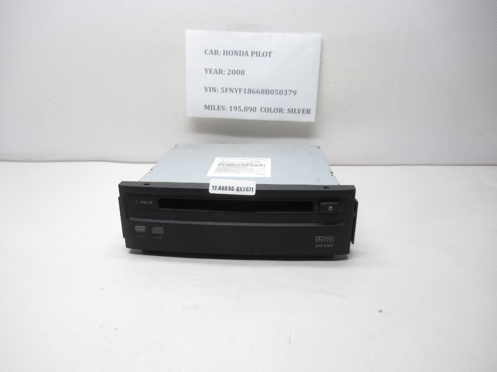 06-08 Honda Pilot DVD video player 39110-S9V-A510-M1 OEM