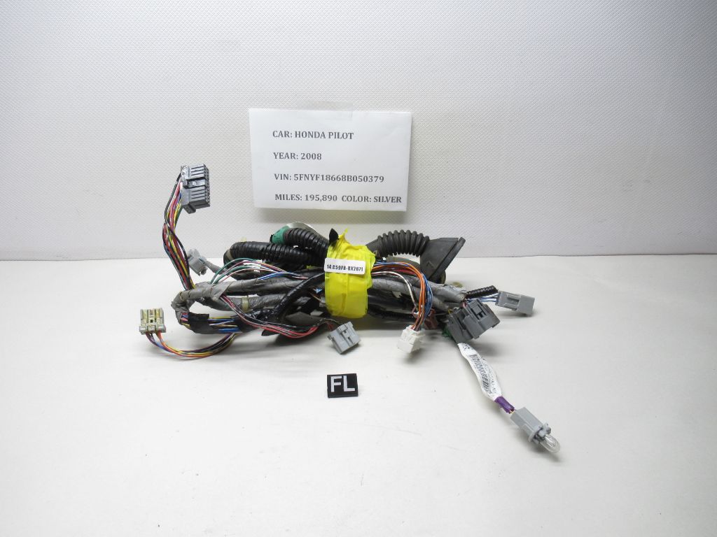 06-08 Honda Pilot FL Door Wire Wiring Harness 32756-59V-A103 OEM