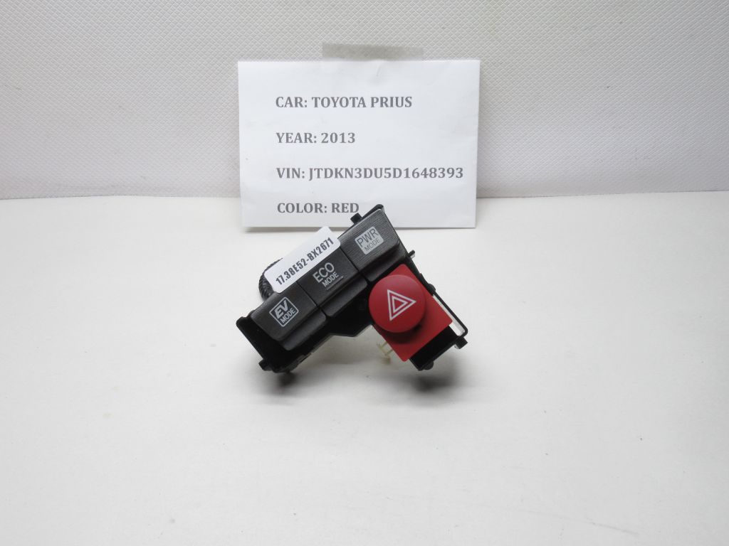 2012-2015 Toyota Prius EV ECO Hazard Light Control Switch Unit 75D808 OEM